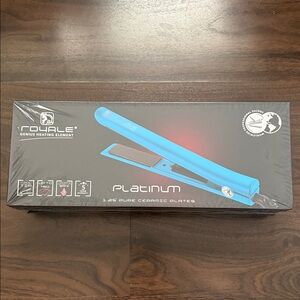 Royale Platinum Baby Blue Hair Straightener with Ceramic Plates